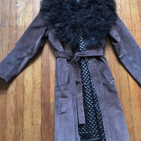 Margaret Godfrey Jackets & Blazers - Margaret Godfrey Mongolian Suede Coat